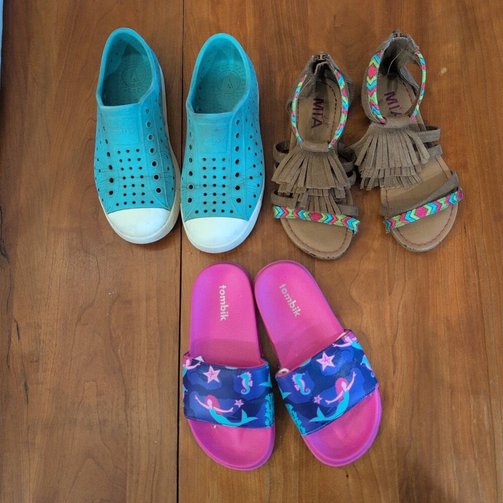Girls MIA sandals and Native shoes bundle